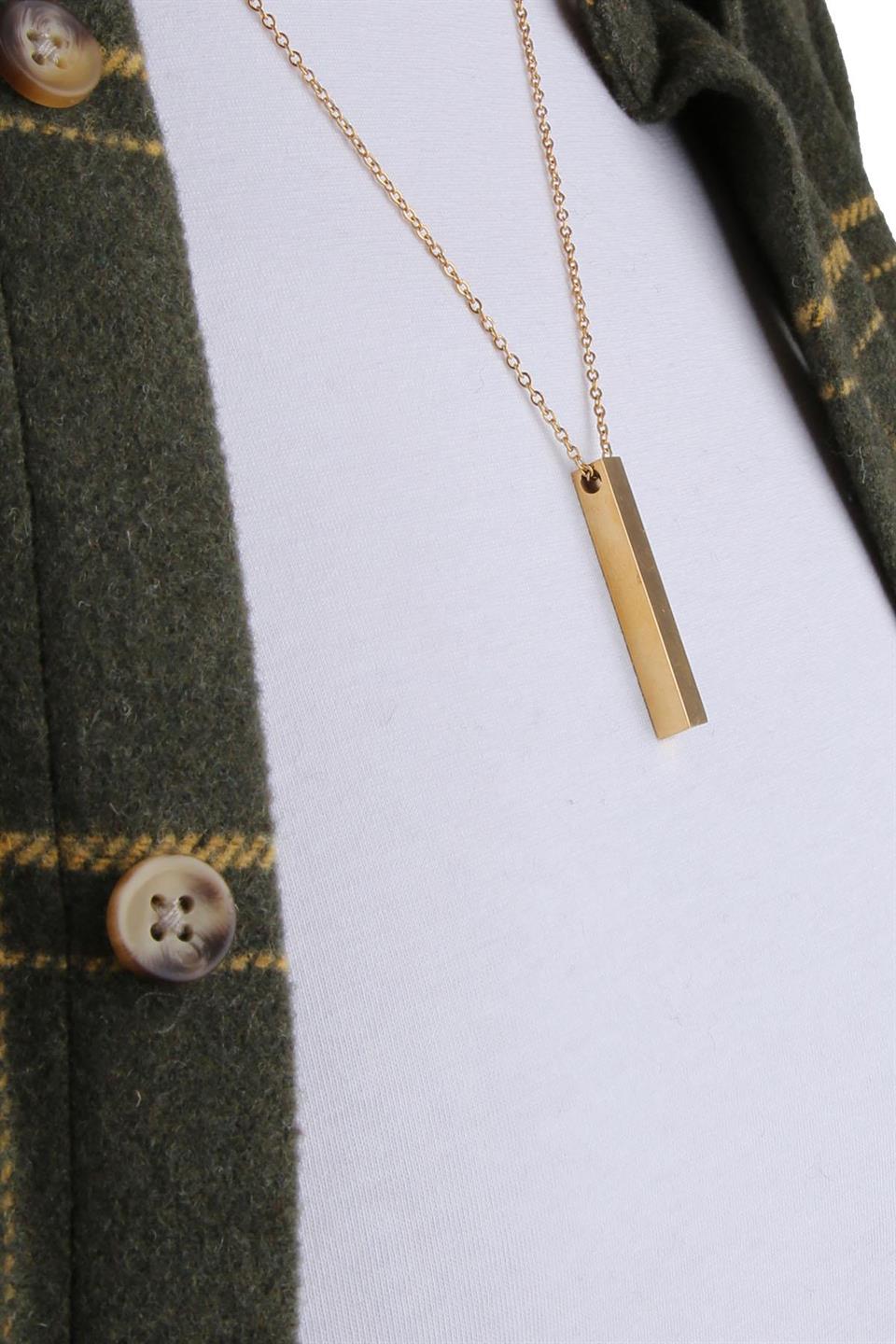 Altın Sarısı Bar Kolye KLY96