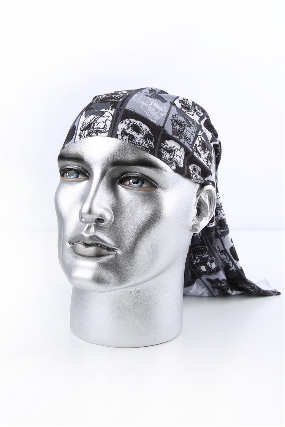 Angry Skull Siyah Beyaz Bandana BND18