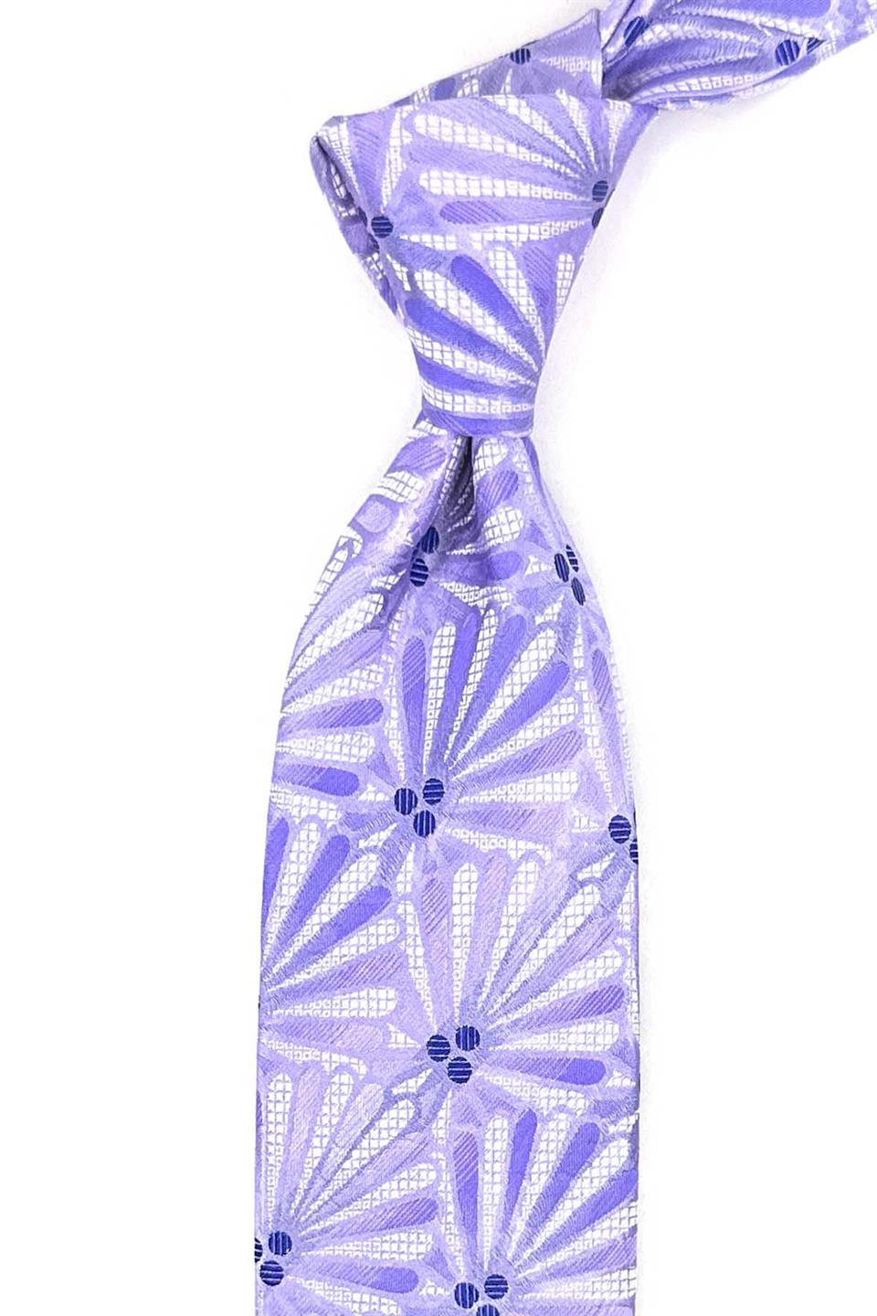 Baracca Style Lila İtalyan İpek Kravat İK2097