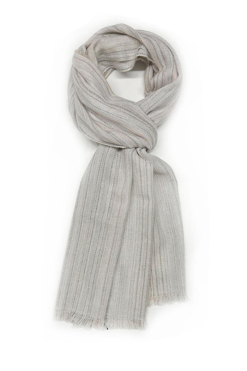 Barrington Style Kemik Renk Cashmere Kaşkol K460