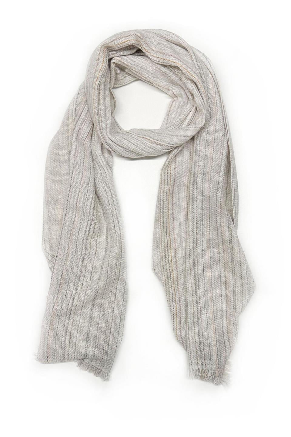 Barrington Style Kemik Renk Cashmere Kaşkol K460