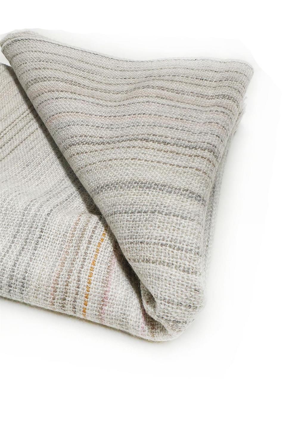 Barrington Style Kemik Renk Cashmere Kaşkol K460