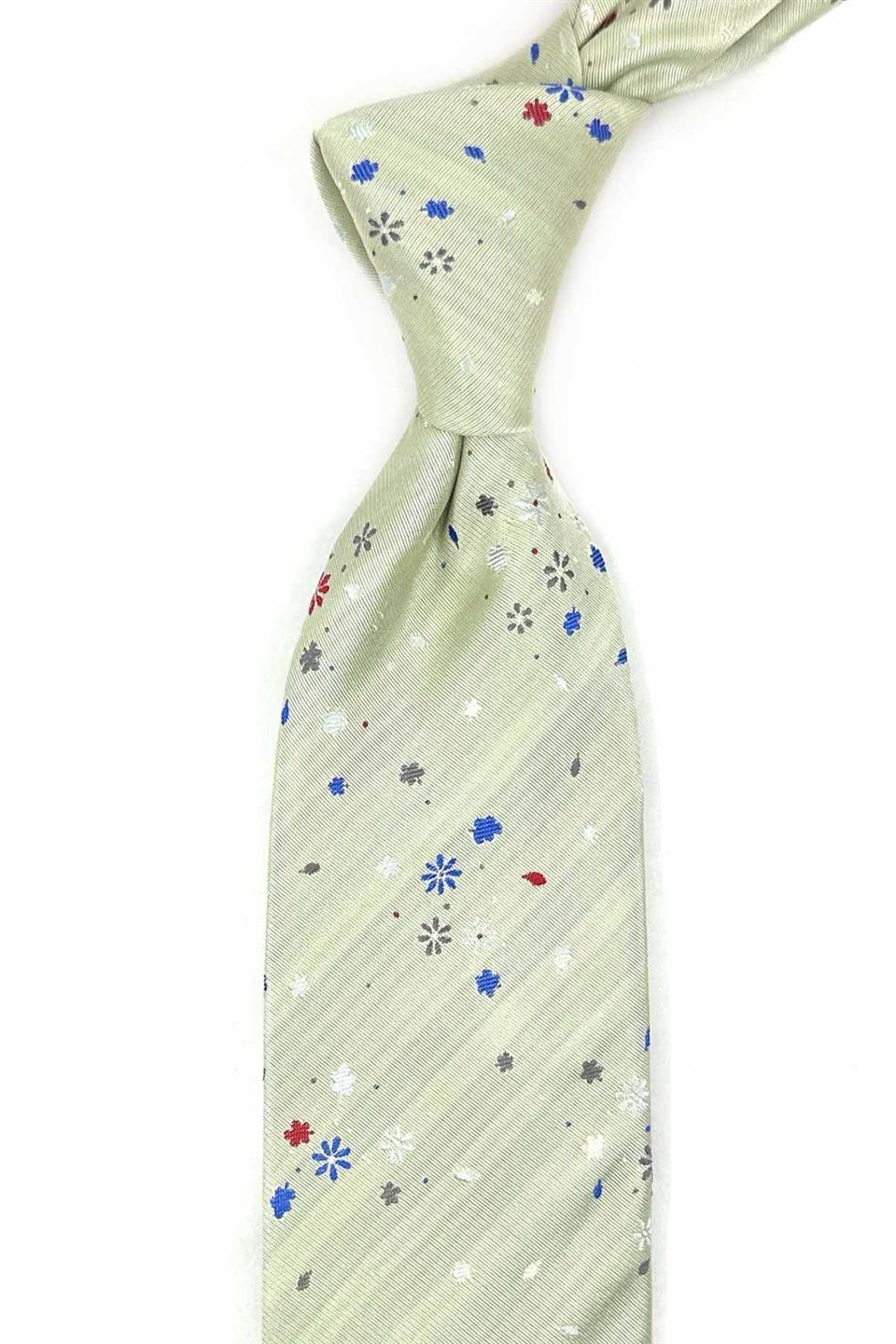 Barumini Style Nefti Yeşil İtalyan İpek Kravat İK2041