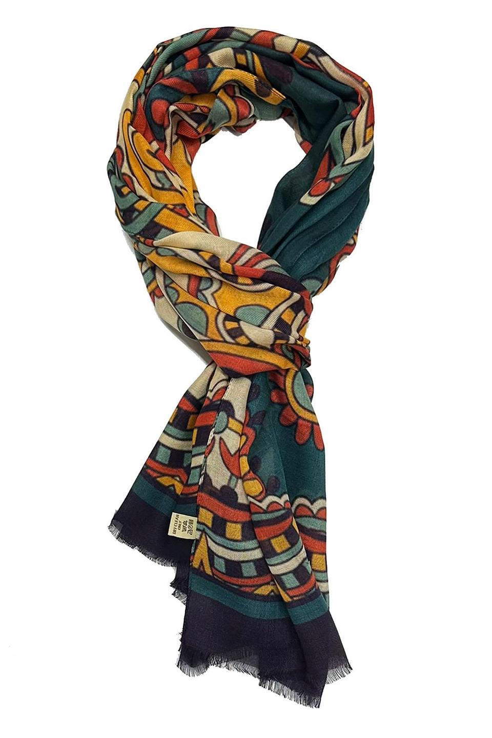 Bayard Style Yeşil İtalyan Modal Kaşkol MDL27