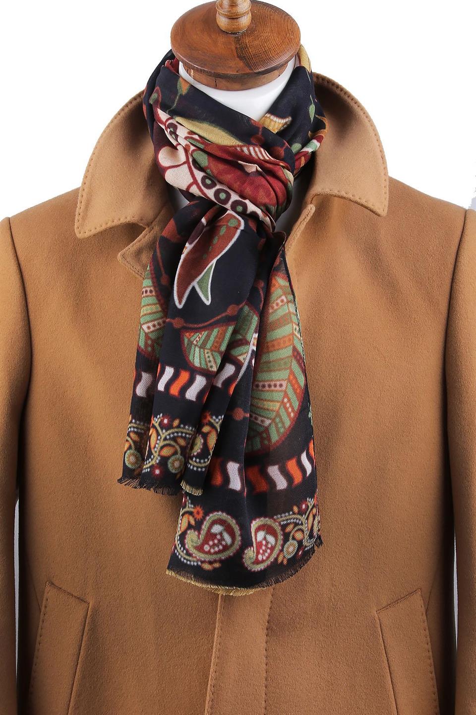 Bedford Style Çok Renkli İtalyan Modal Kaşkol MDL43