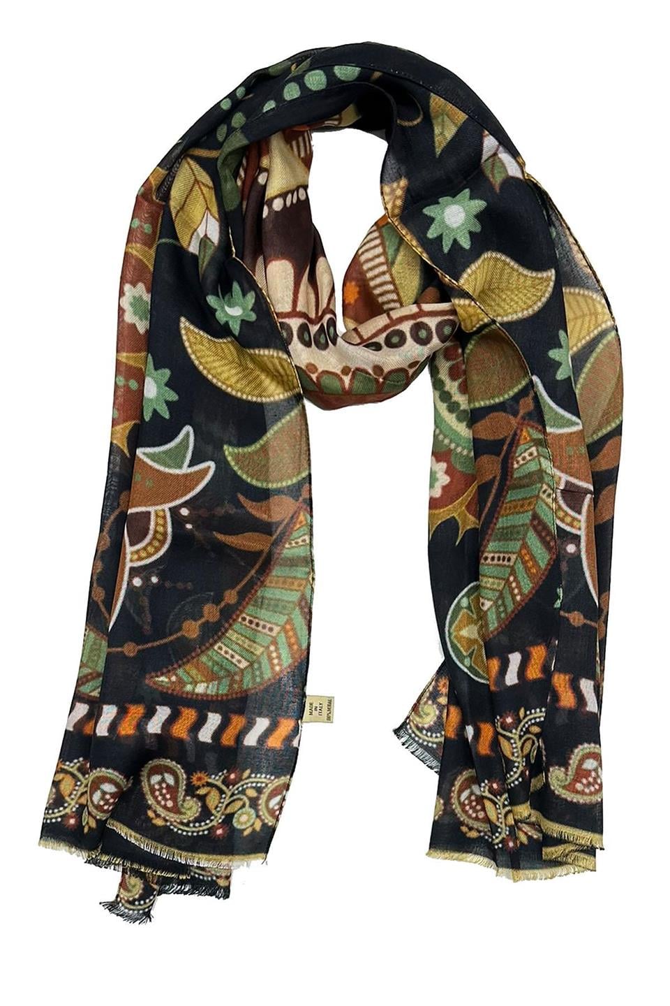 Bedford Style Çok Renkli İtalyan Modal Kaşkol MDL43
