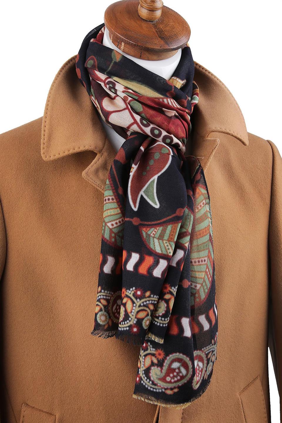 Bedford Style Çok Renkli İtalyan Modal Kaşkol MDL43