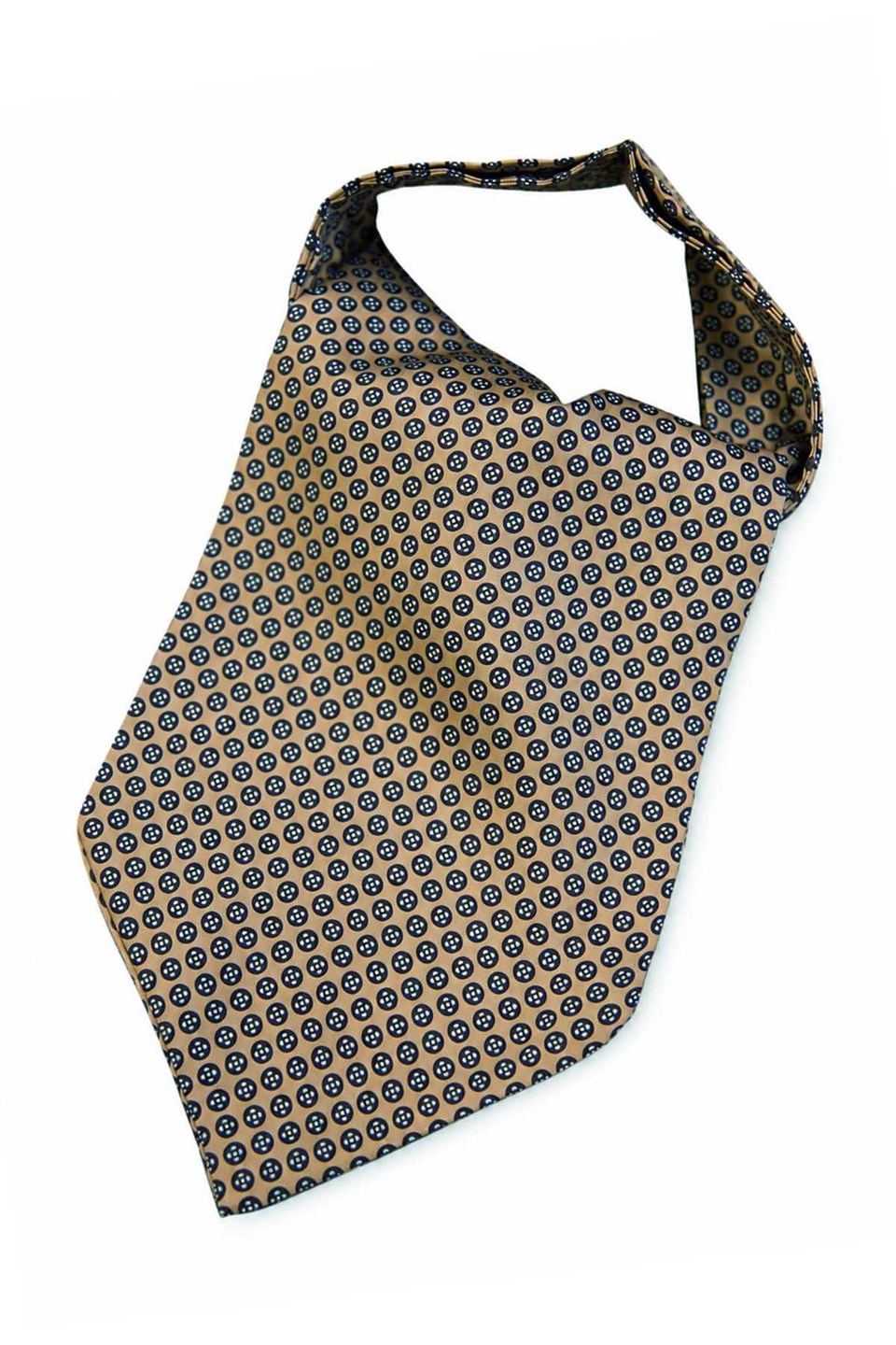 Bej Küçük Desen Ascot Kravat K689