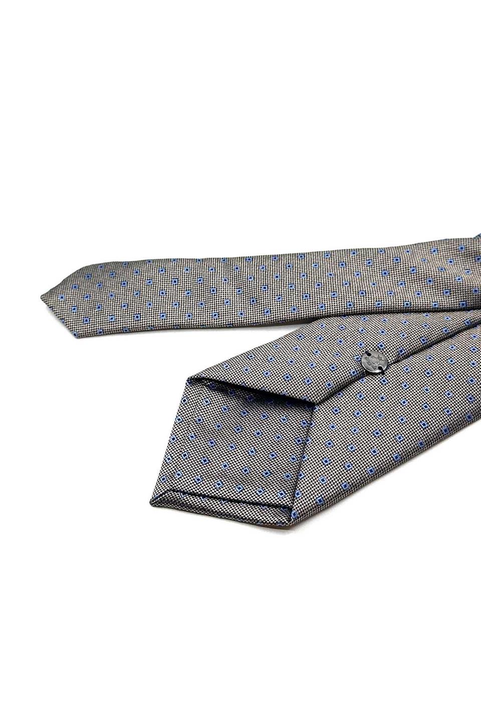 Bej Küçük Desen Mendilli Klasik Kravat KK12943