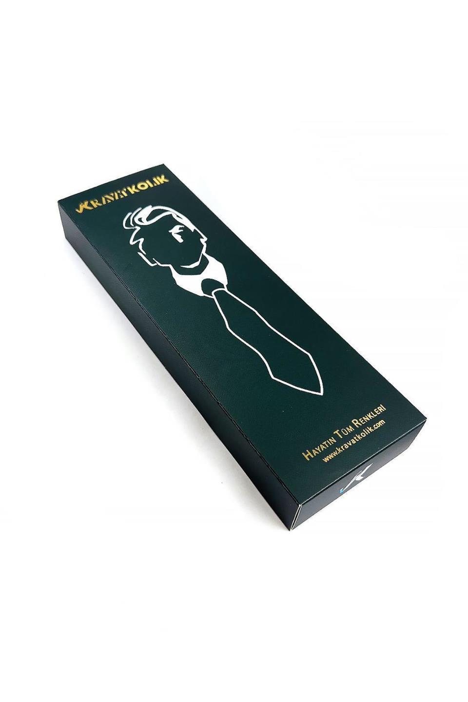 Bej Küçük Desen Slim Kravat SK8052