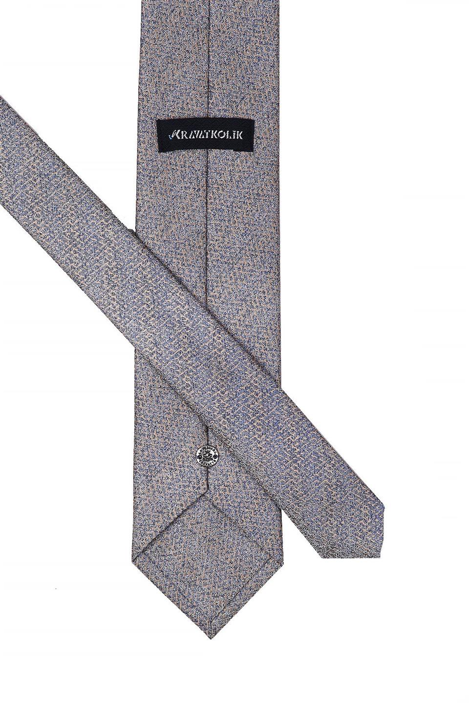 Bej Kum Desen Mendilli Klasik Kravat KK10601