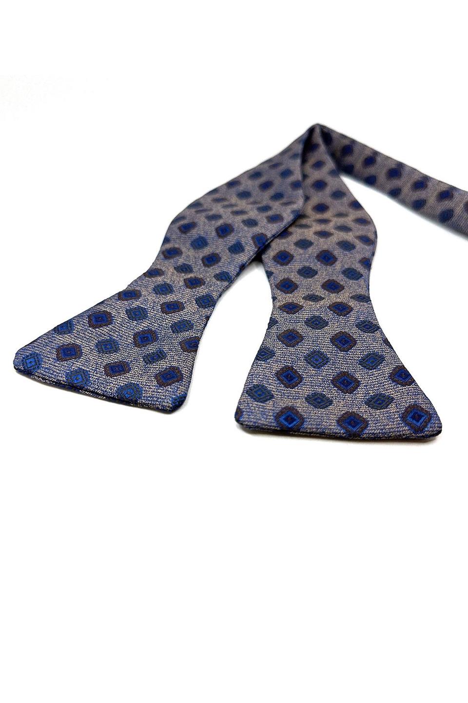 Bej Motif Desen Açık Papyon AP149