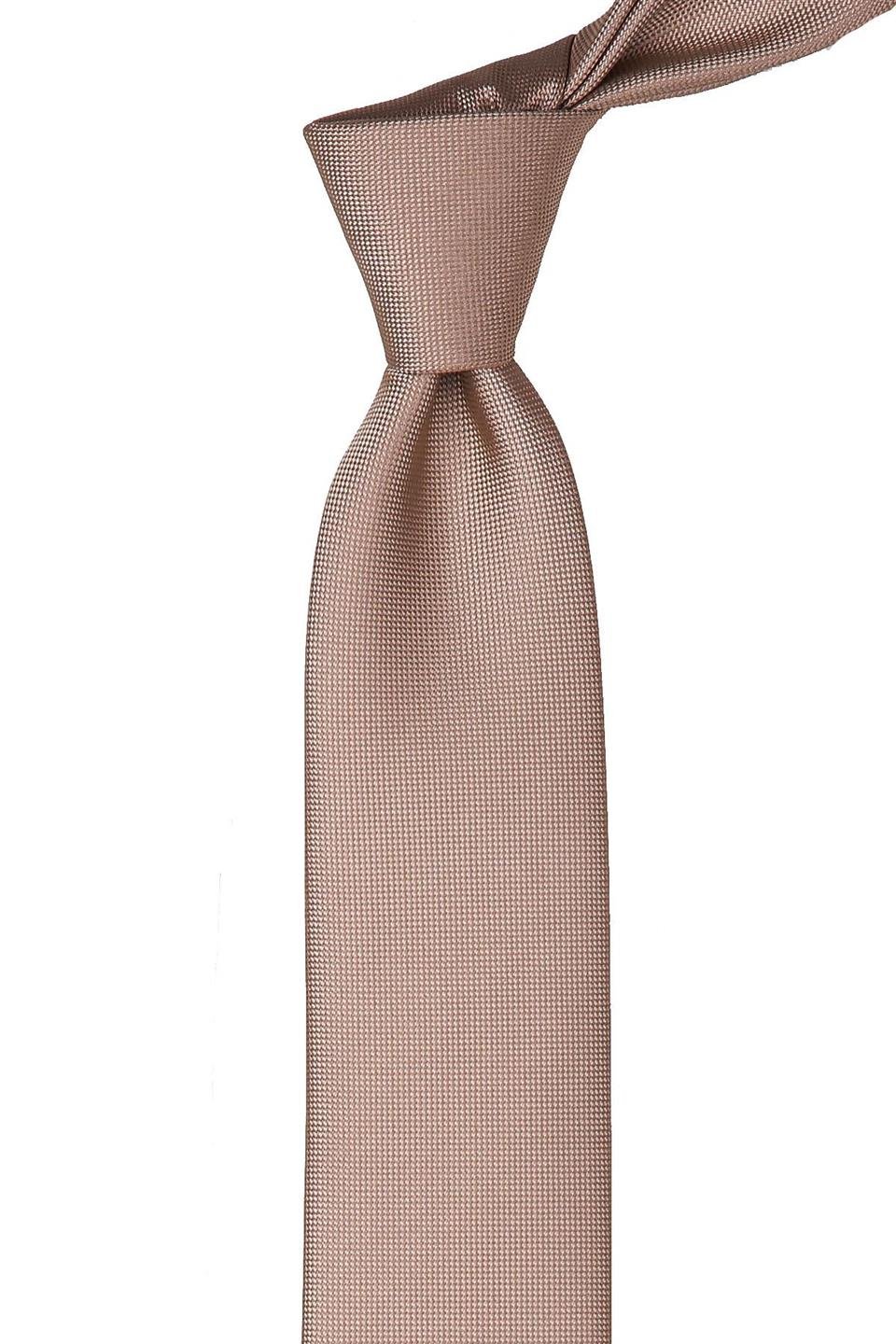 Bej Nokta Desen Slim Kravat SK7584