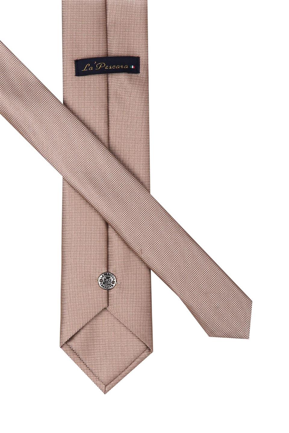 Bej Nokta Desen Slim Kravat SK7584