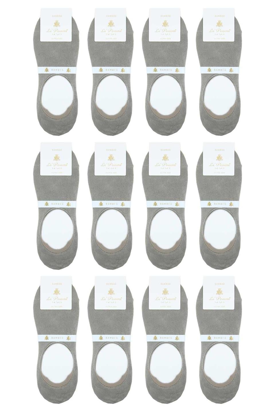 Bej Ultra Lüks Görünmez 12li Bambu Erkek Çorap CRP379