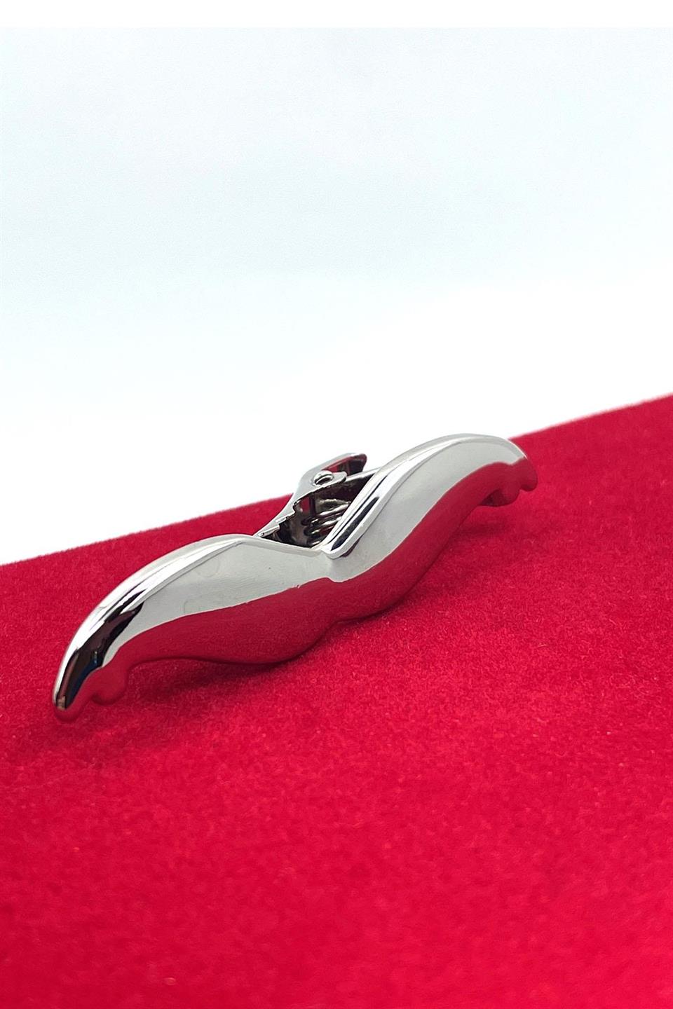 Bıyık Gümüş Kravat İğnesi KIY20