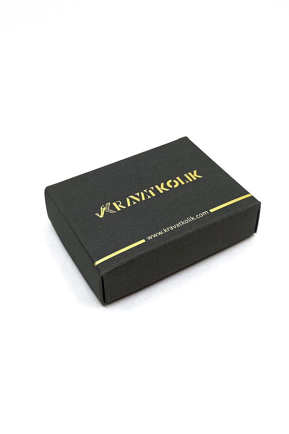 Bıyık Motif Bronz Renk Kravat İğnesi KIY708