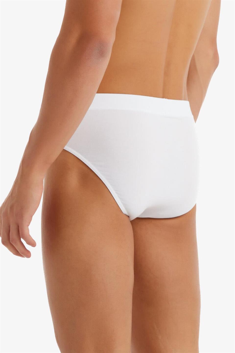 Blackspade 2li Paket Loose Fit 9625B Slip Külot - Beyaz