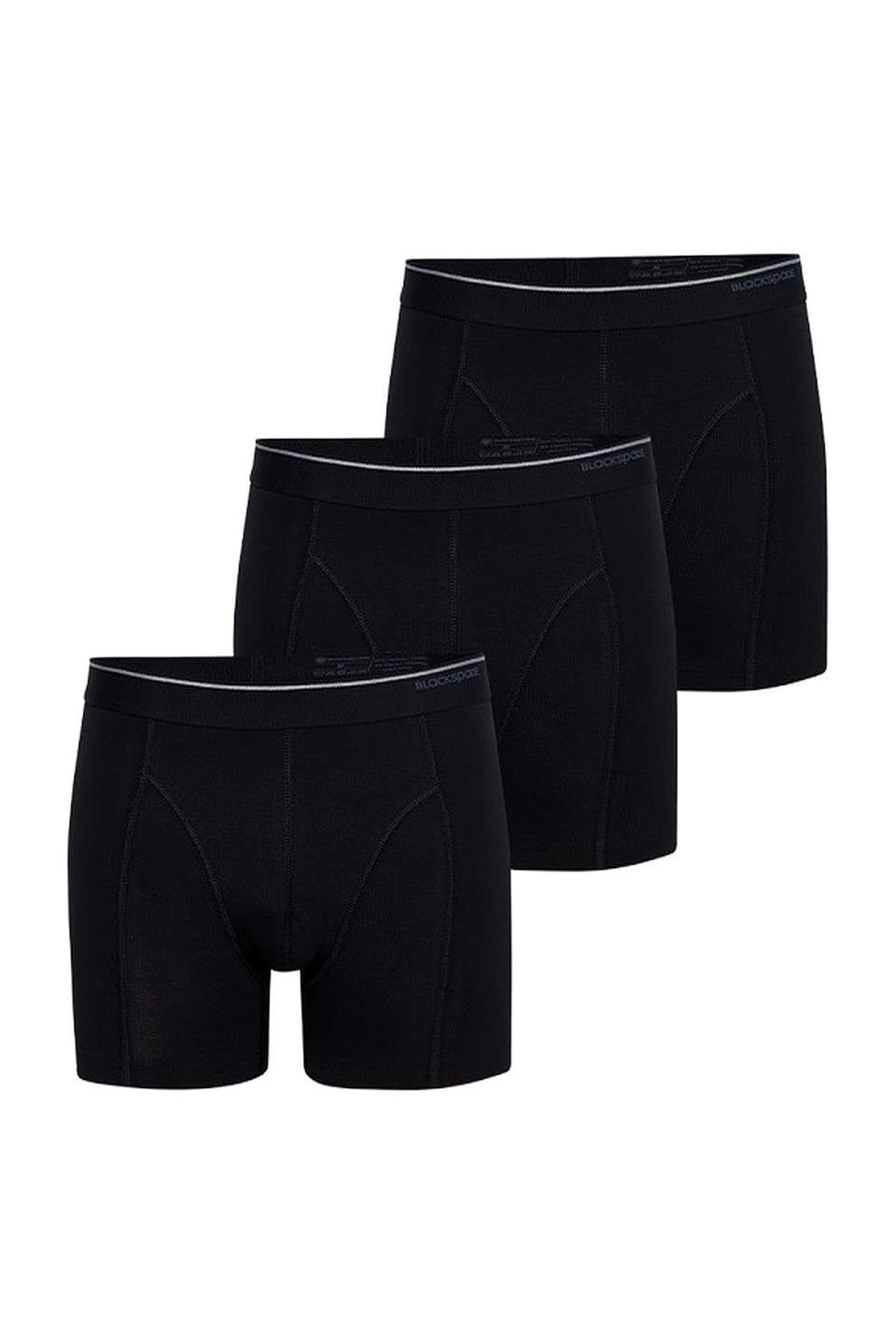 Blackspade 3lü Paket Tender Cotton Erkek Boxer 9673B - Siyah