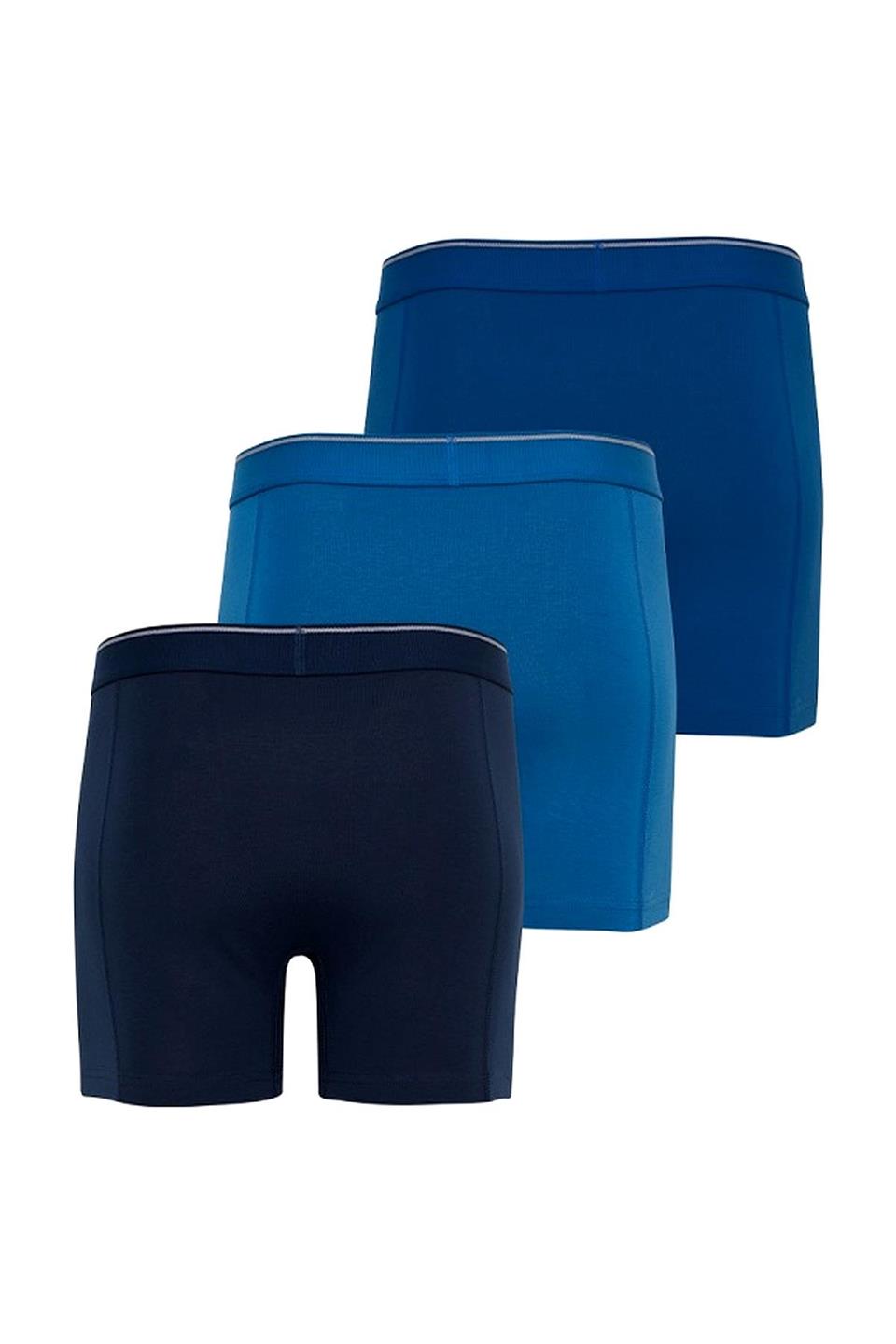 Blackspade 3lü Paket Tender Cotton Erkek Boxer 9673LMD - Lacivert Mavi Denim