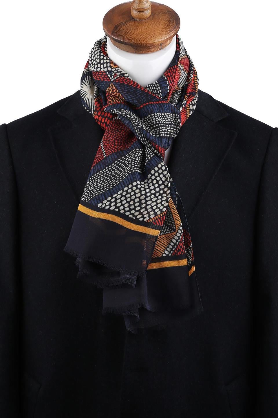 Bleecker Style Çok Renkli İtalyan Modal Kaşkol MDL10