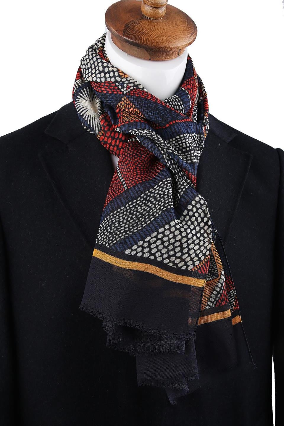 Bleecker Style Çok Renkli İtalyan Modal Kaşkol MDL10
