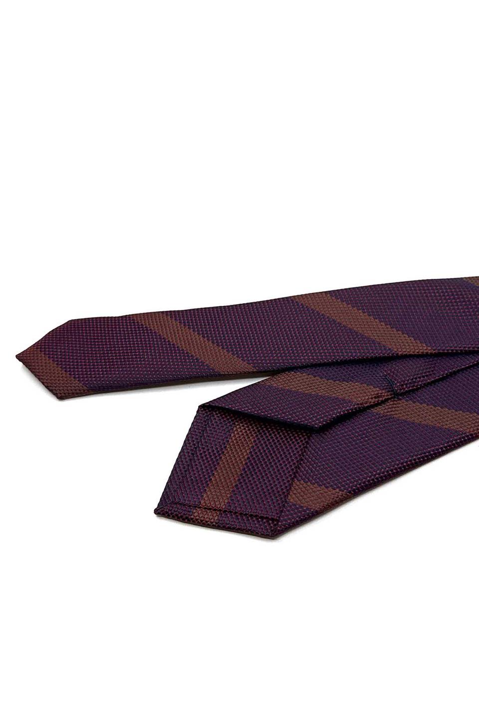 Bordo Çizgi Desen Slim Kravat SK8045