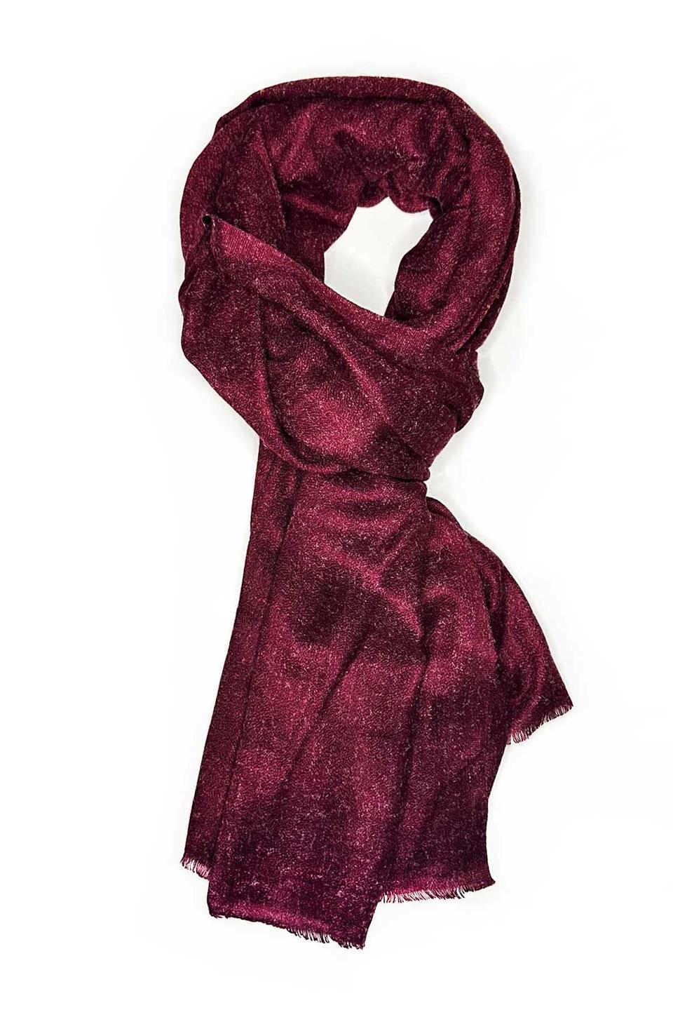 Bordo Düz Unisex Şal Kaşkol K633