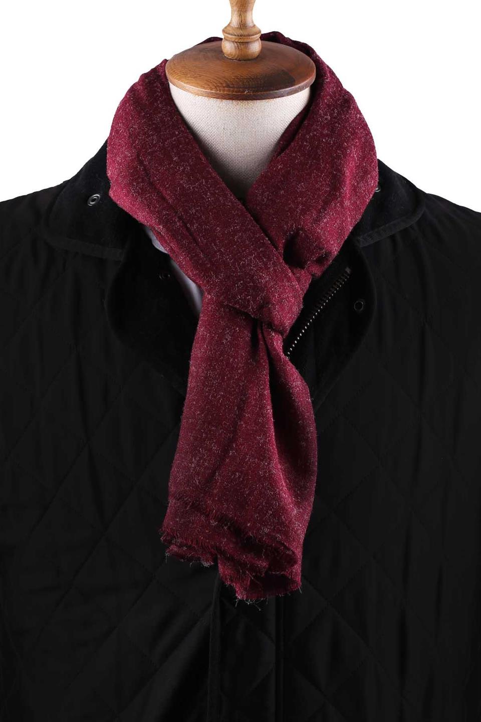 Bordo Düz Unisex Şal Kaşkol K633