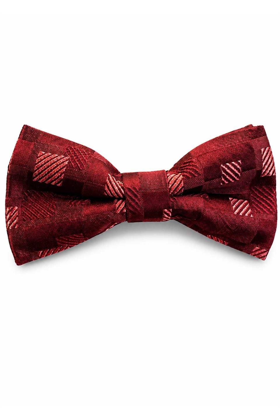 Bordo Kare İpek Papyon SB211