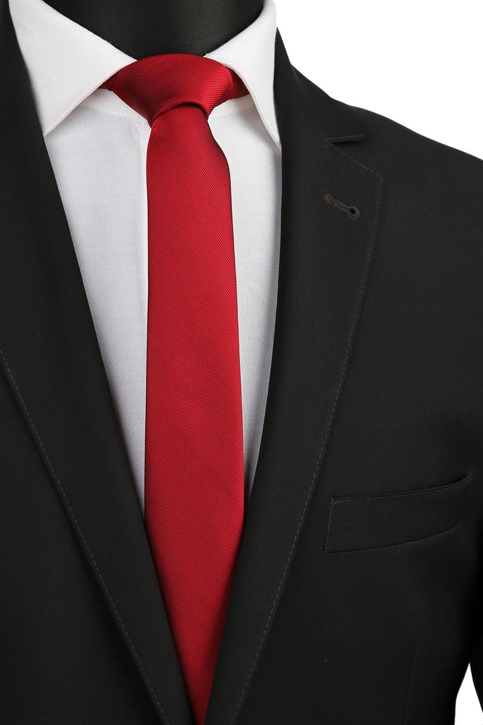 Bordo Kendinden Desen Slim Kravat SK4510