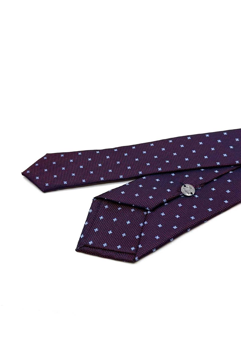 Bordo Küçük Desen Slim Kravat SK7965