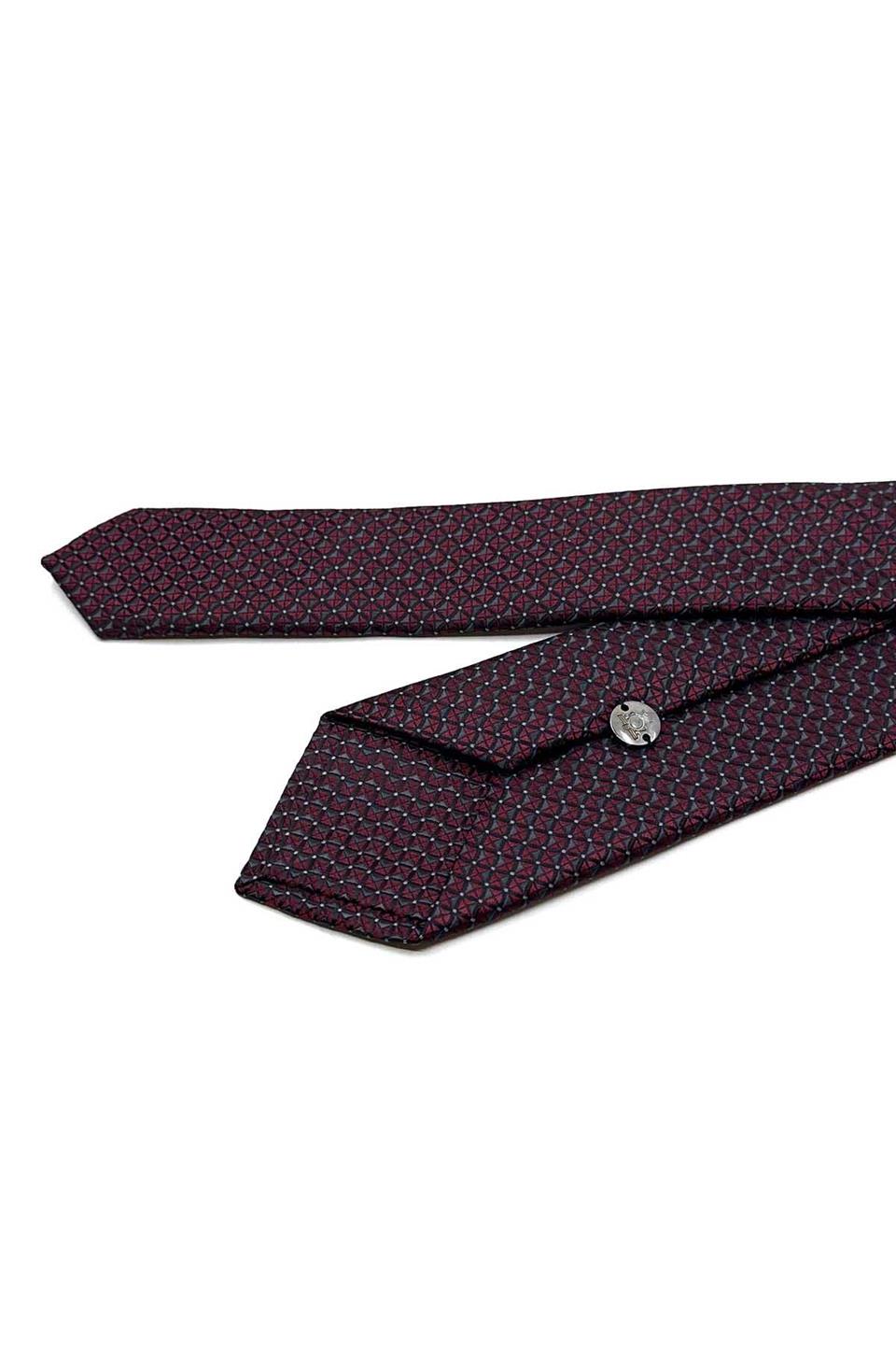 Bordo Küçük Desen Slim Kravat SK8014