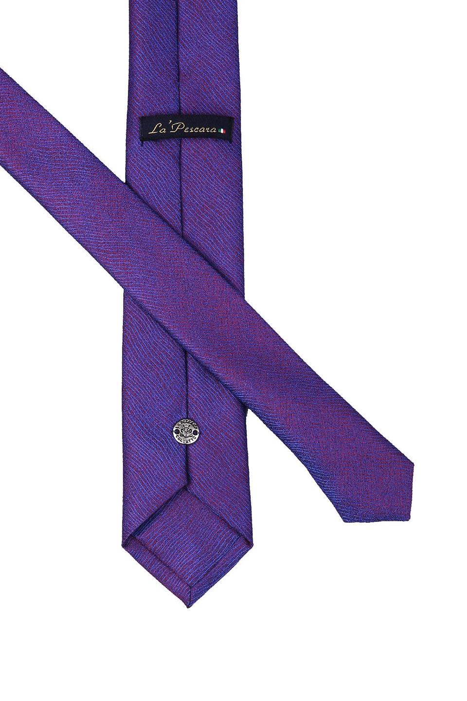 Bordo - Mavi Kum Desen Çok İnce Kravat UST132