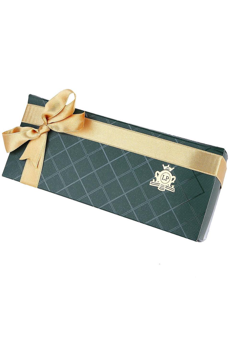 Bordo Mendilli Kravat Taşlı Kol Düğmesi Hediye Seti OS421