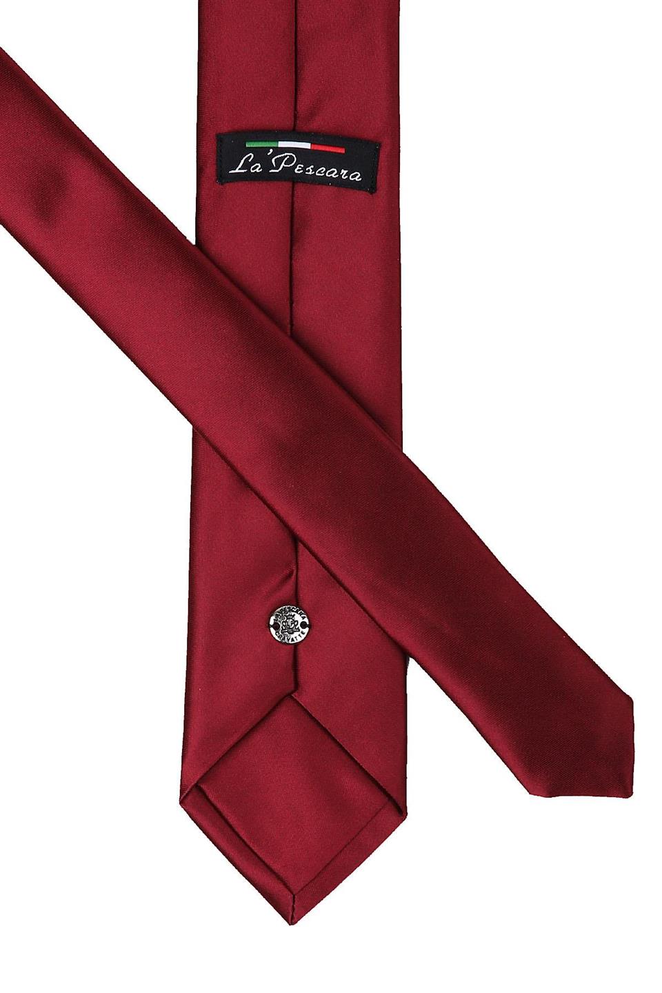 Bordo Slim Düz Saten Kravat SK5029