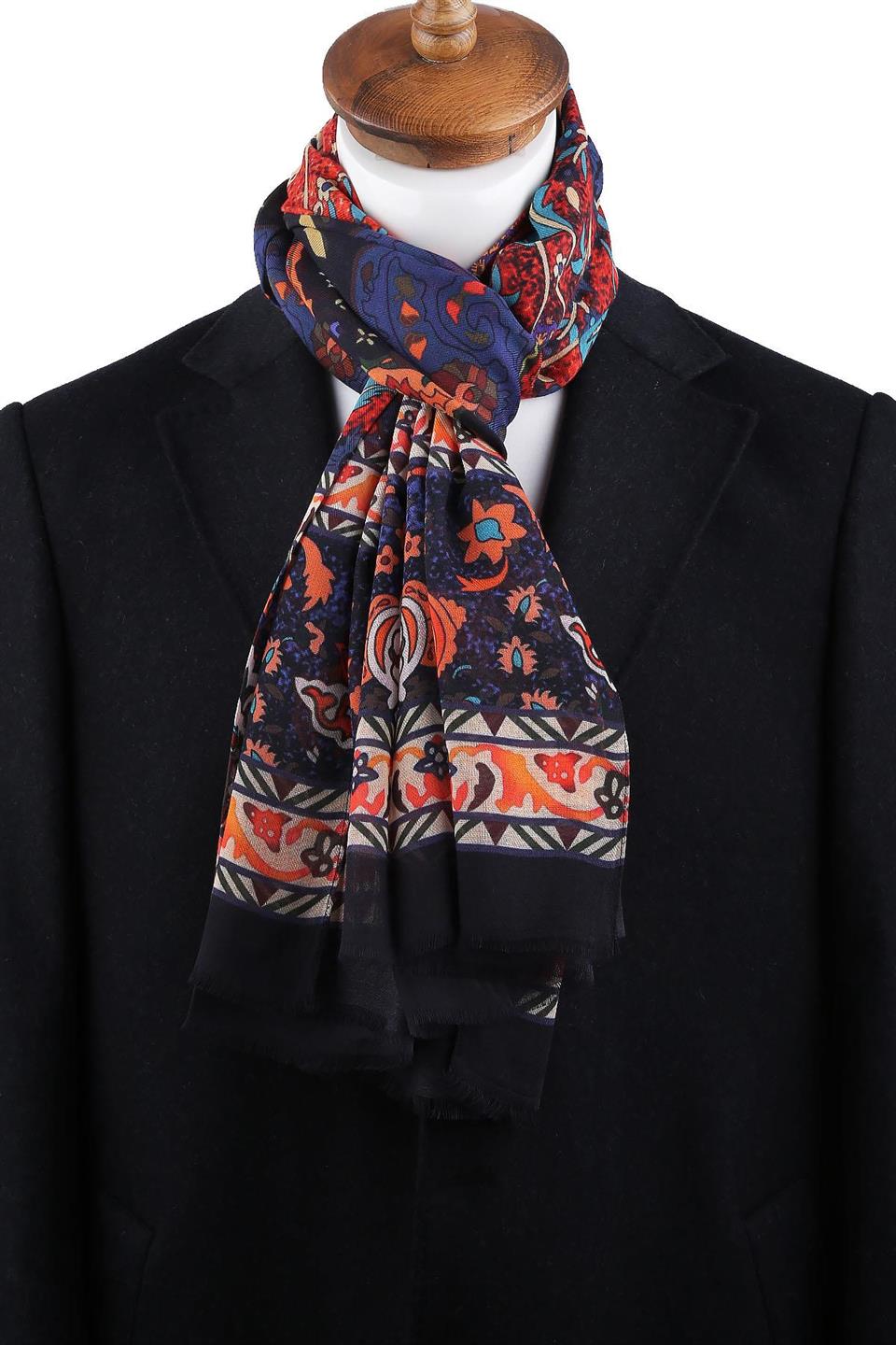 Broome Style Çok Renkli İtalyan Modal Kaşkol MDL07