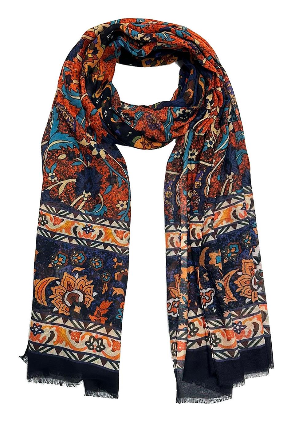 Broome Style Çok Renkli İtalyan Modal Kaşkol MDL07