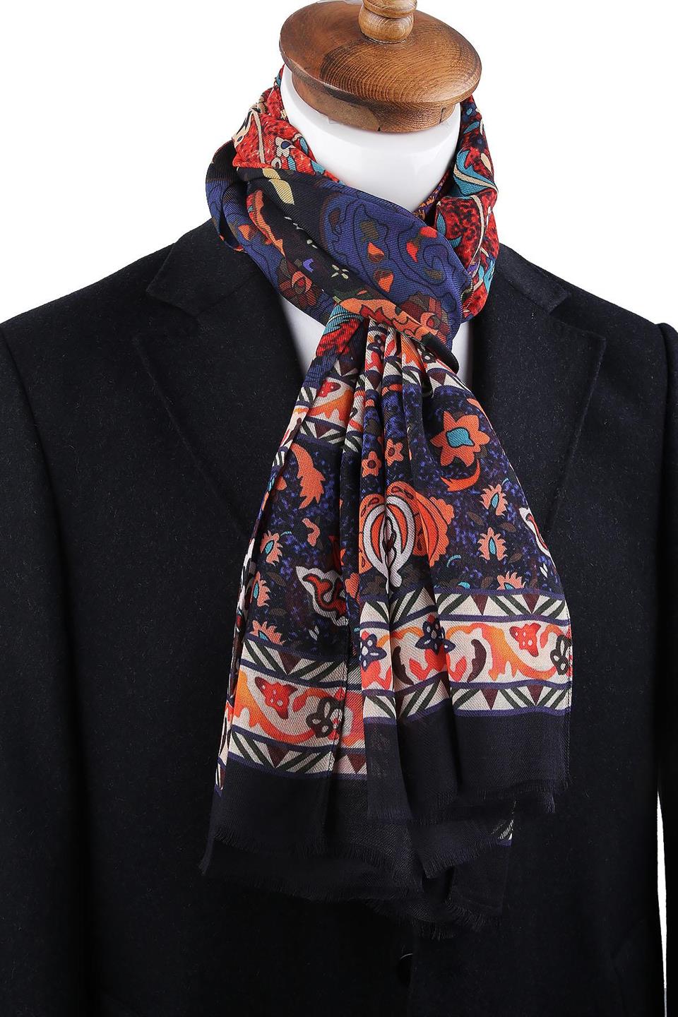 Broome Style Çok Renkli İtalyan Modal Kaşkol MDL07