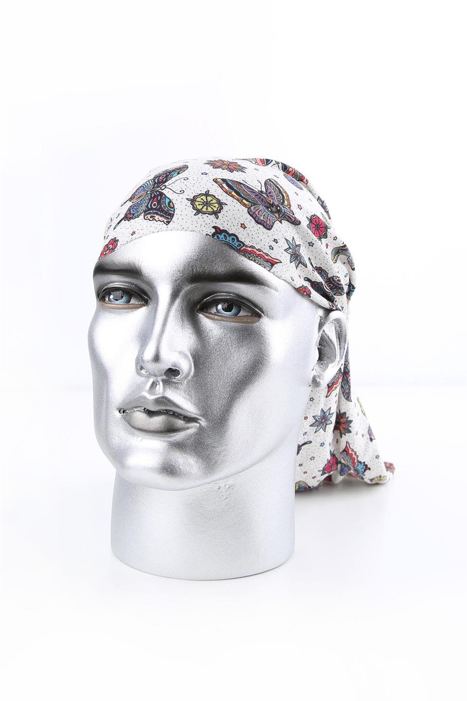 Butterfly Beyaz Bandana BND60