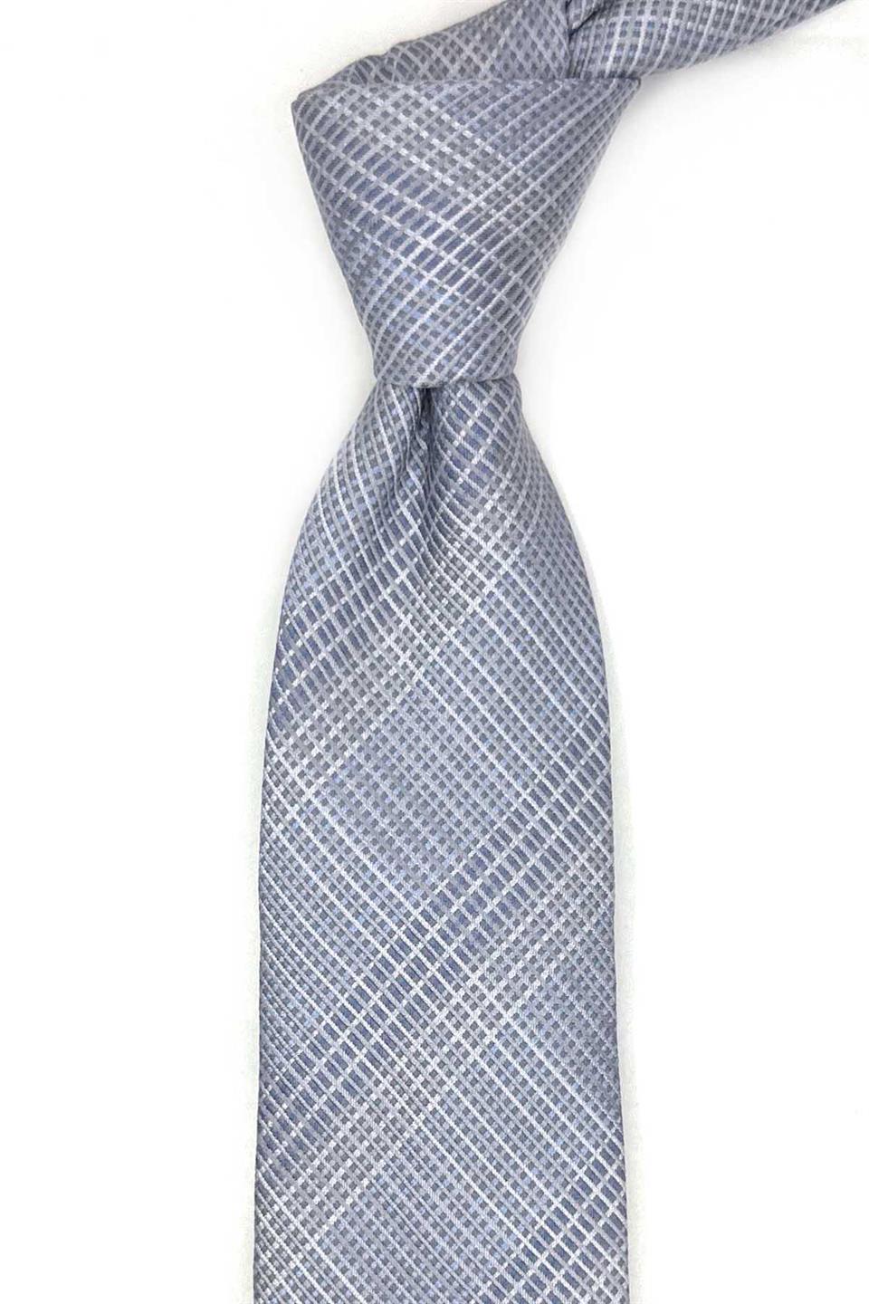 Callanello Style Gri İtalyan İpek Kravat İK2160