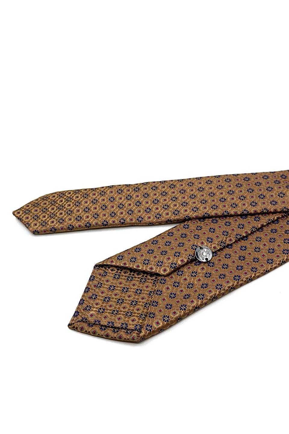 Camel Renk Motif Desen Slim Kravat SK7988