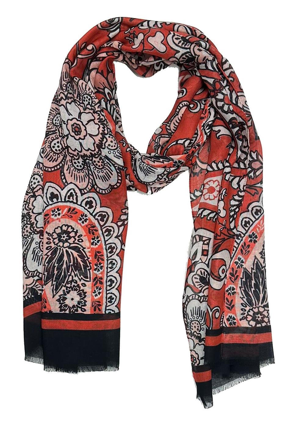 Cherry Style Kırmızı İtalyan Modal Kaşkol MDL39