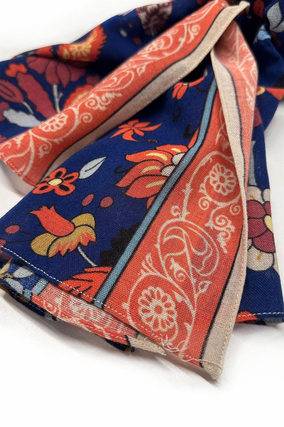 Chilcote Style Mavi Wool Kaşkol K481