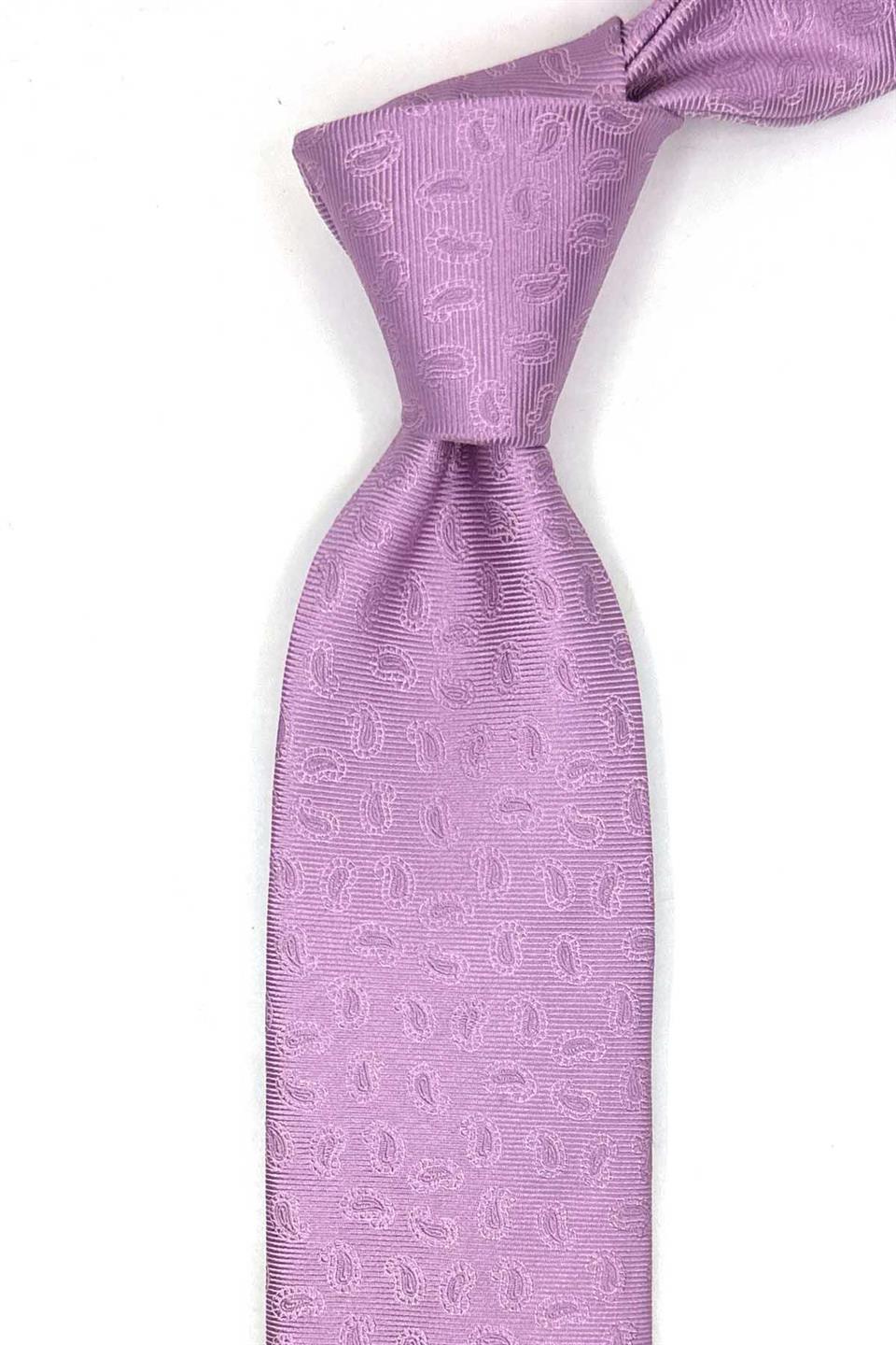 Chisa Style Lila İtalyan İpek Kravat İK2123