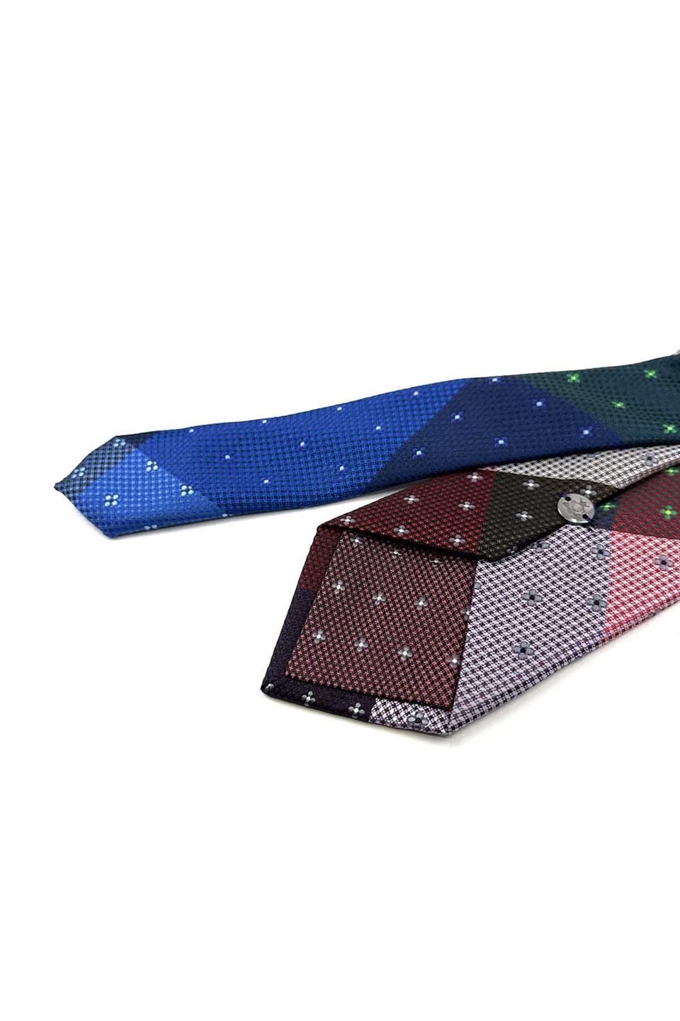 Çiçek Desen Çok Renkli Patchwork Kravat KK13249