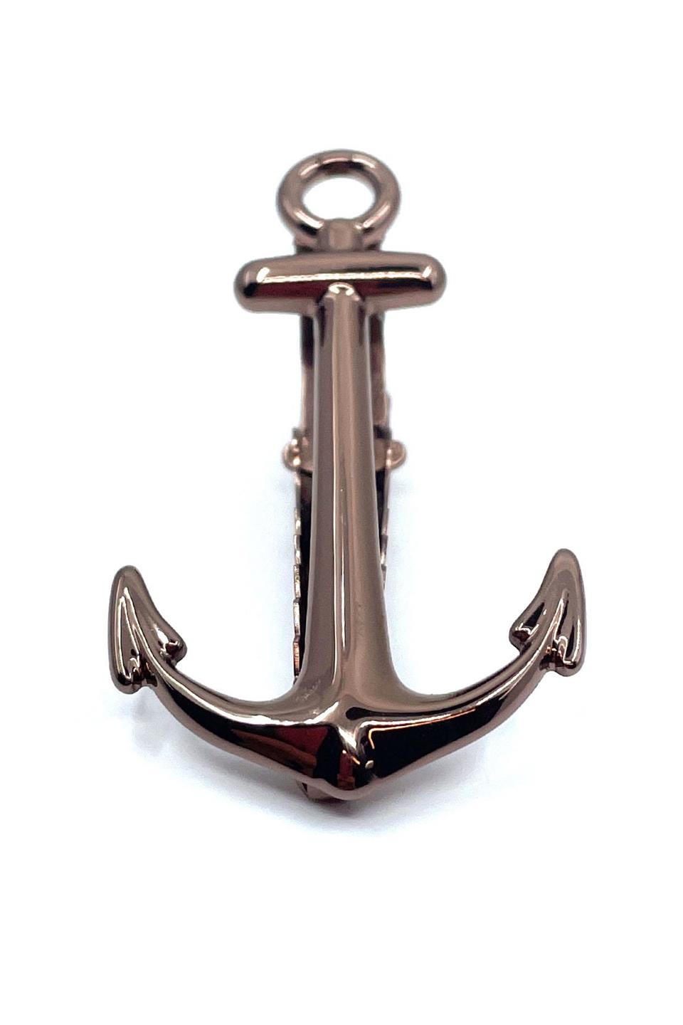 Çıpa Motif Bronz Renk Kravat İğnesi KIY709