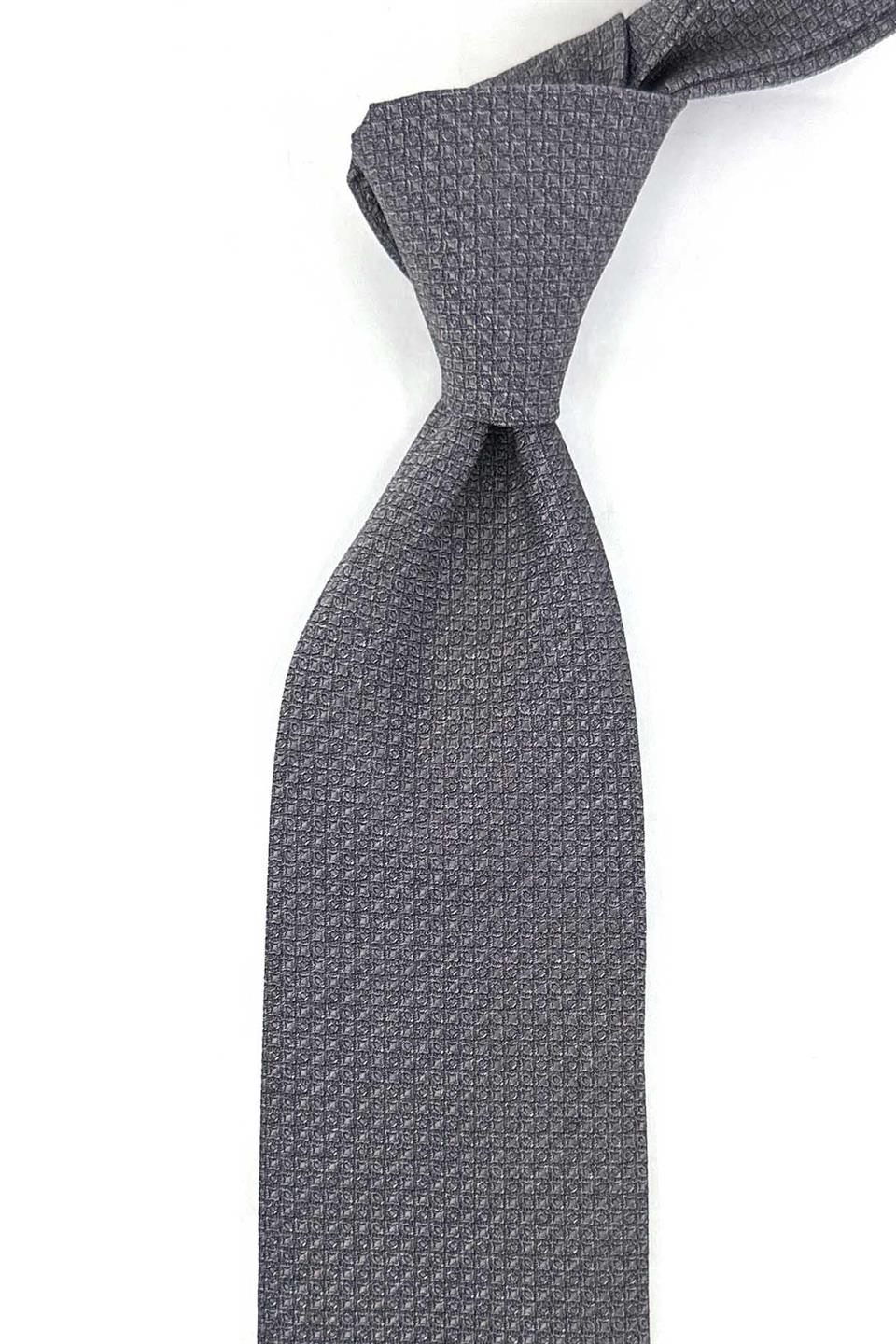 Clatter Style Kahve Nokta Desen İtalyan İpek Kravat İK1996