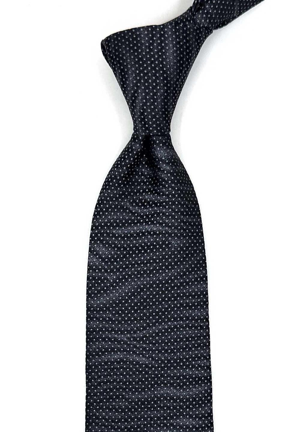Codivilla Style Füme Nokta Desen İtalyan İpek Kravat İK1750
