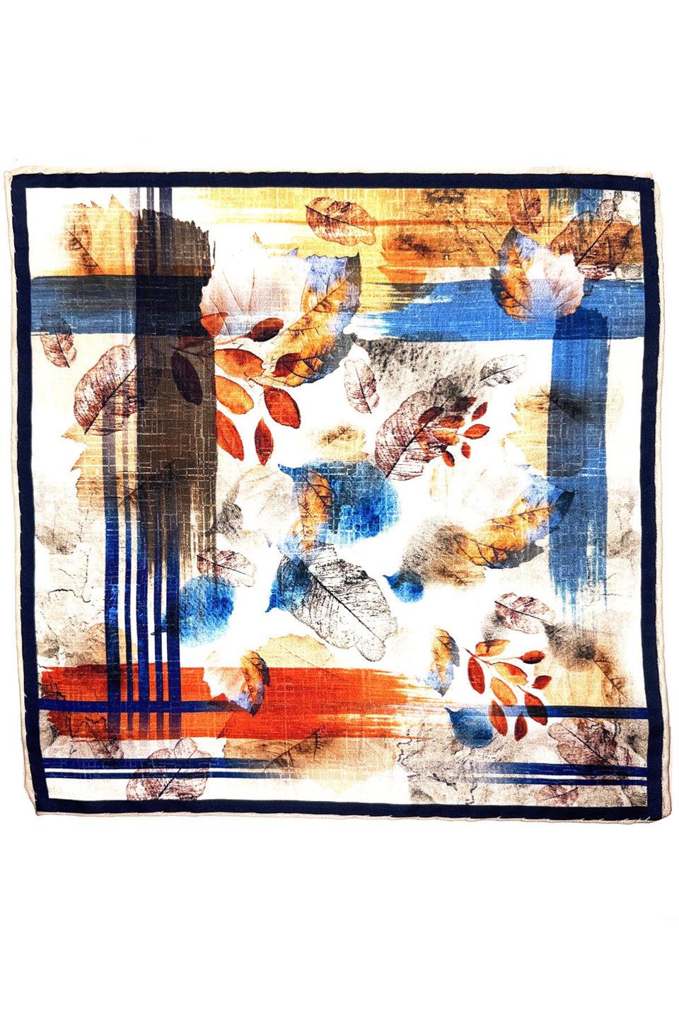 Çok Renkli Çiçek Desen Erkek Cep Mendili SPS600-60